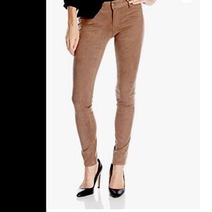Level 99 Women’s 29 Liza Skinny Stretch Tawny Tan Faux Suede Skinny Pants NWT